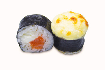 sushi on a plate, asian, roll, fastfood, food