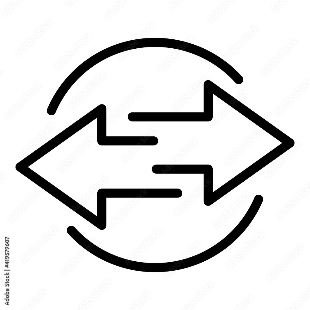 Poster direction interface icon. outline direction interface vector icon for web design isolated on white b