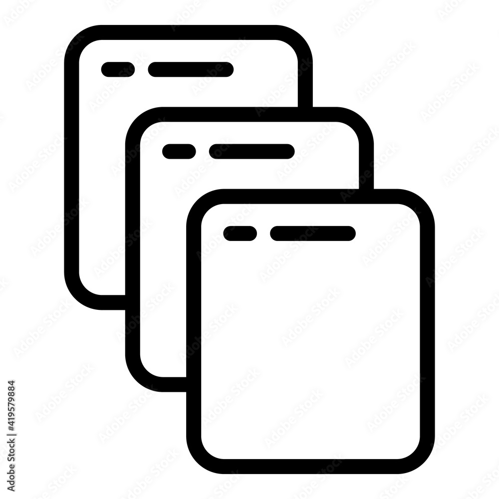 Poster model interface icon. outline model interface vector icon for web design isolated on white backgroun