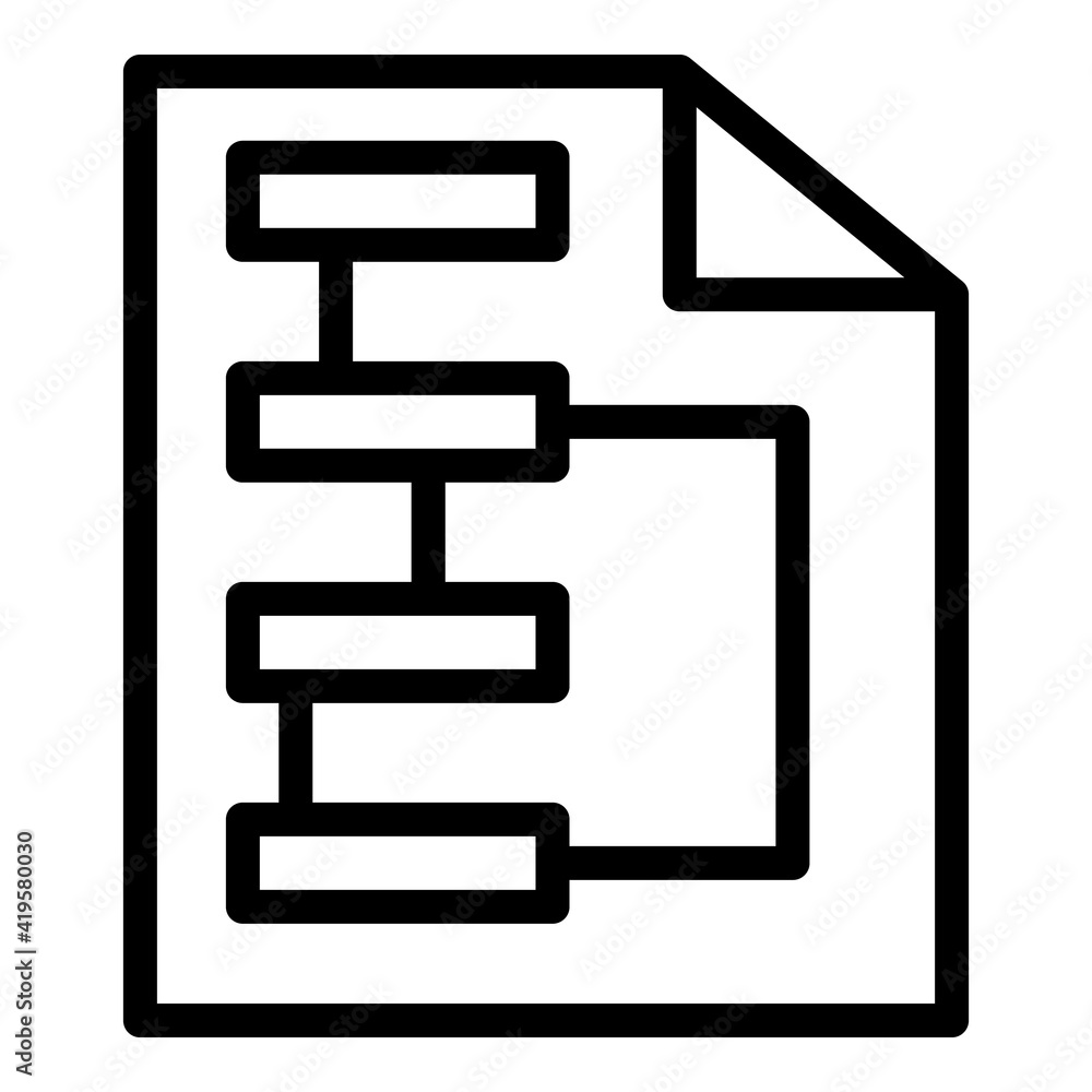 Poster software interface icon. outline software interface vector icon for web design isolated on white bac