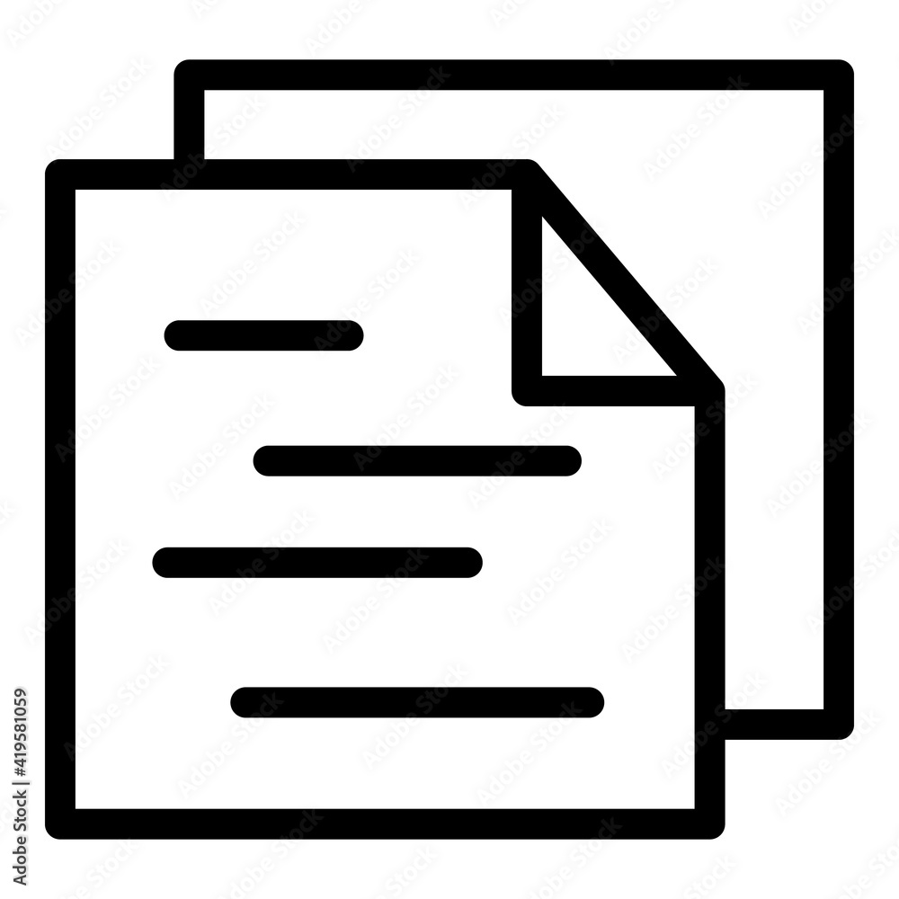 Poster storage paper interface icon. outline storage paper interface vector icon for web design isolated on
