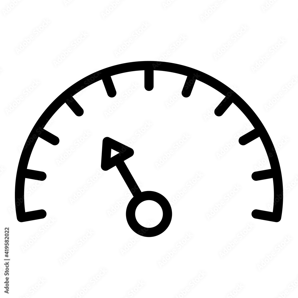Poster speed access interface icon. outline speed access interface vector icon for web design isolated on w