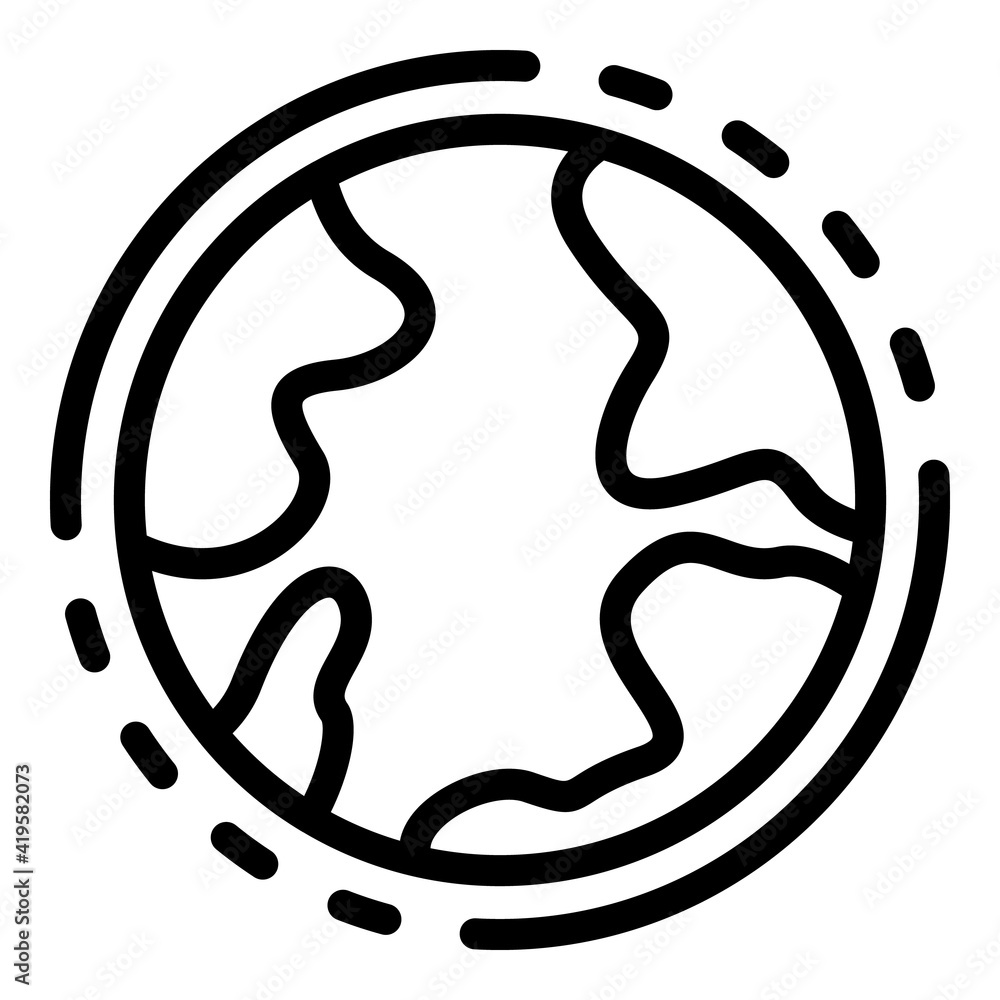 Poster modern global interface icon. outline modern global interface vector icon for web design isolated on