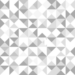 Abstract design seamless background. Triangular grey and white color decorative mosaic. Corporate business gradient wallpaper vector