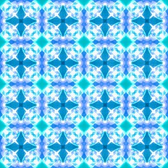 Hand drawn color geometric, symmetric seamless pattern. Abstract patterned background. Design for prints, covers, fabric, textile and wrapping paper.