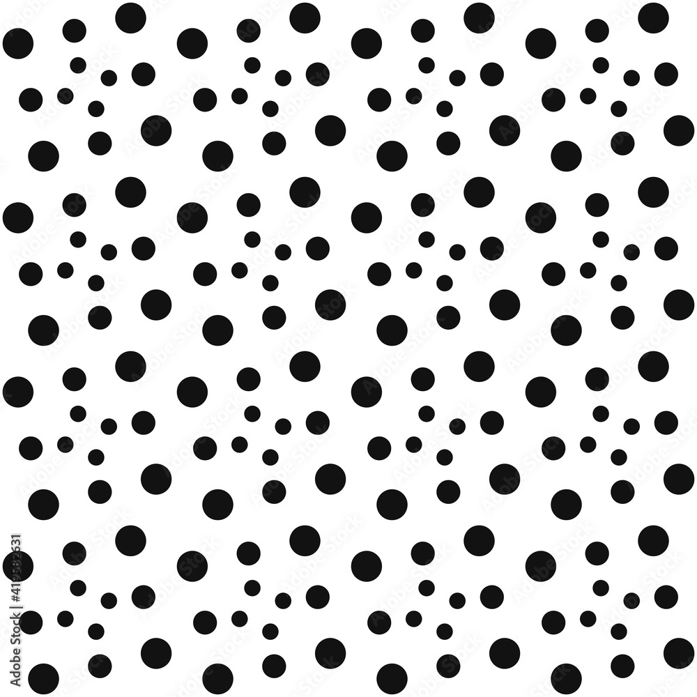 Poster Dots Pattern. Black Vector Dots Pattern. Seamless Abstract Pattern.