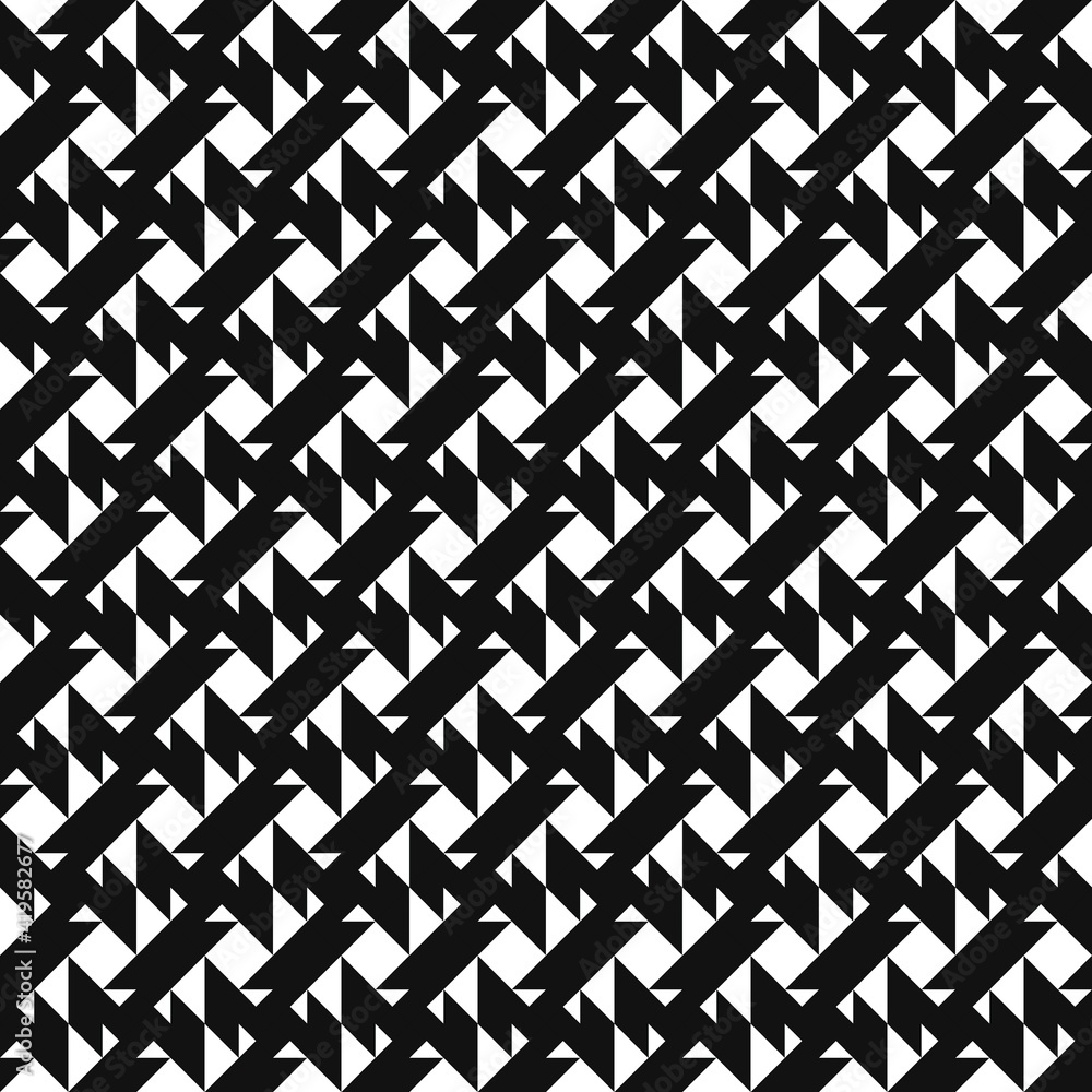 Poster flash zigzag ornament pattern. black and white pattern.