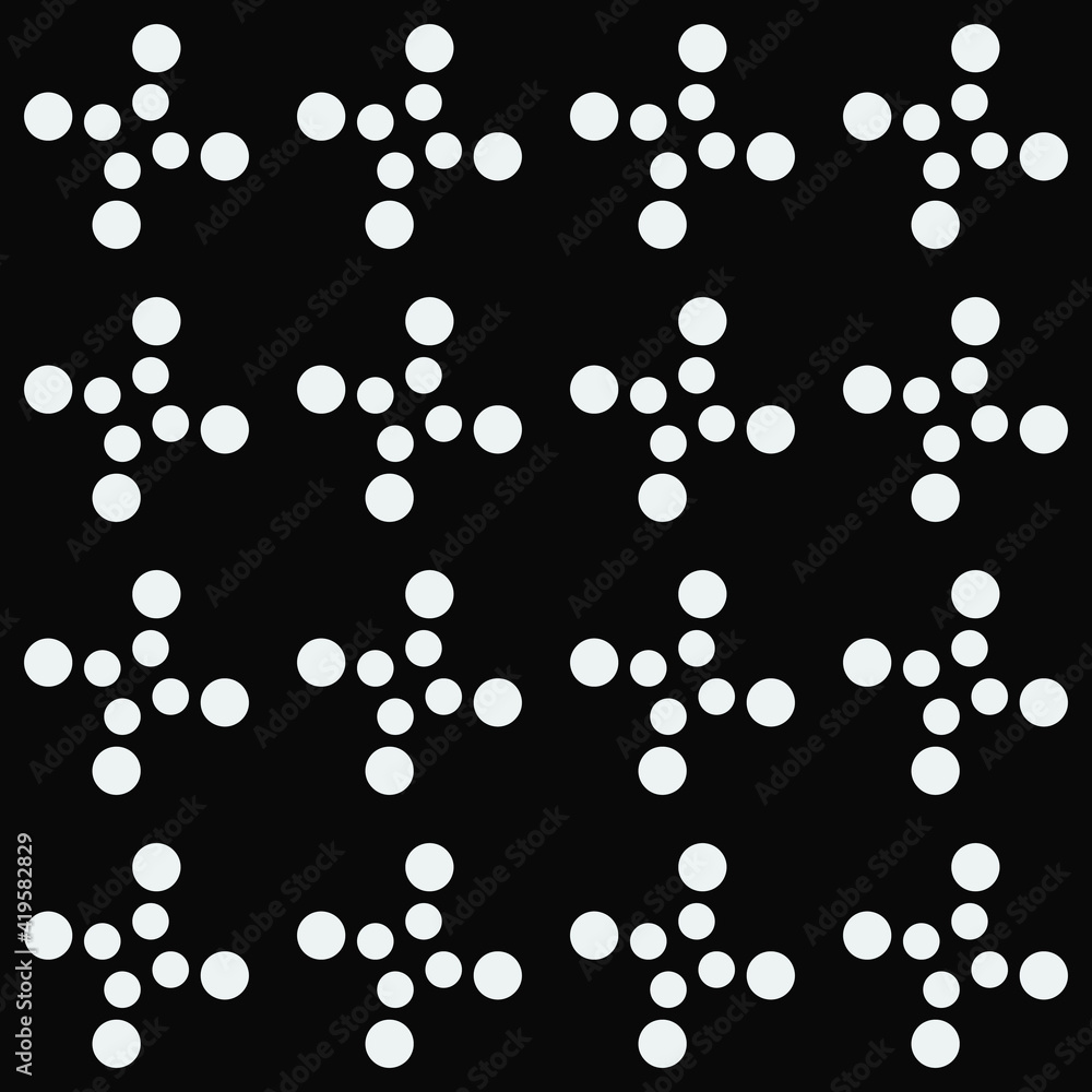Aufkleber white circles seamless pattern. white dots pattern.