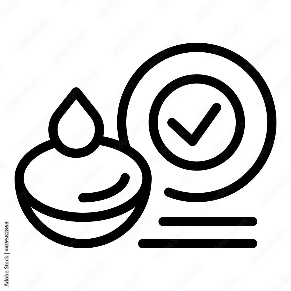 Poster eyes lens drop icon. outline eyes lens drop vector icon for web design isolated on white background