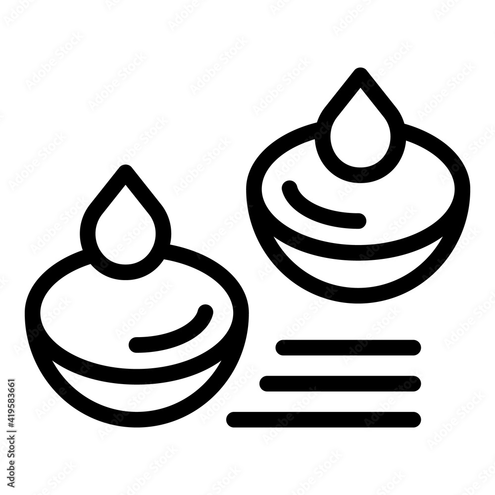 Poster eyes lens drop icon. outline eyes lens drop vector icon for web design isolated on white background