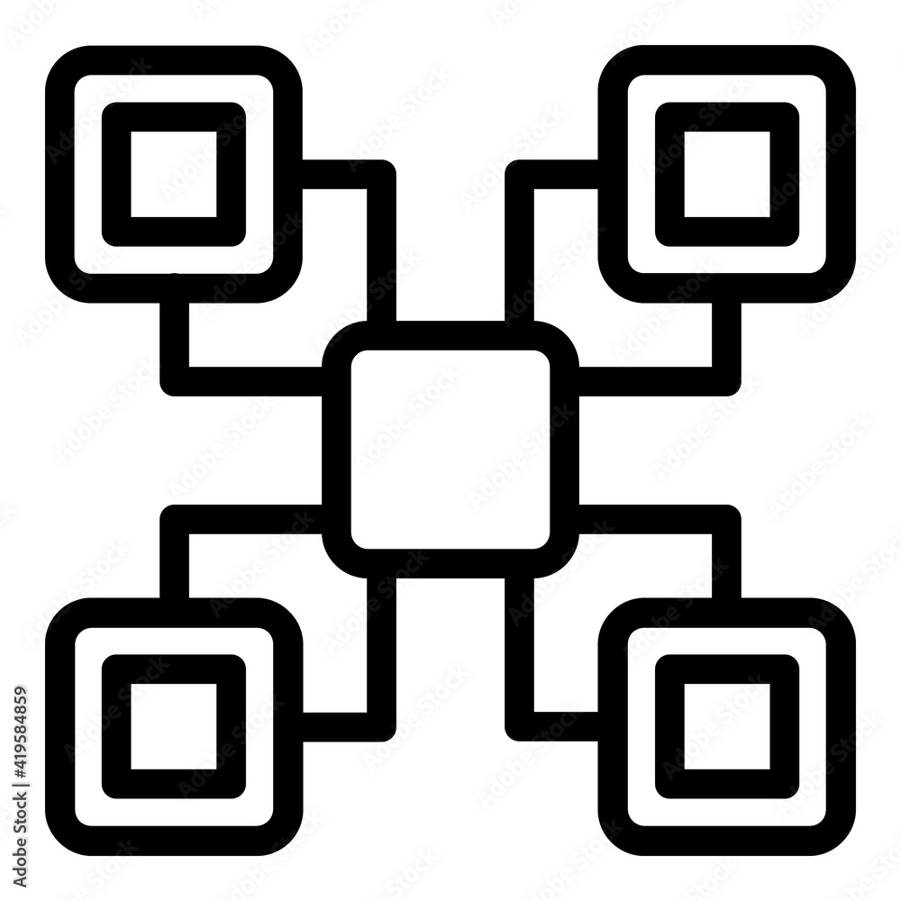 Poster cryptocurrency operation icon. outline cryptocurrency operation vector icon for web design isolated 