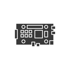 Mainboard icon. Robotics symbol modern, simple, vector, icon for website design, mobile app, ui. Vector Illustration