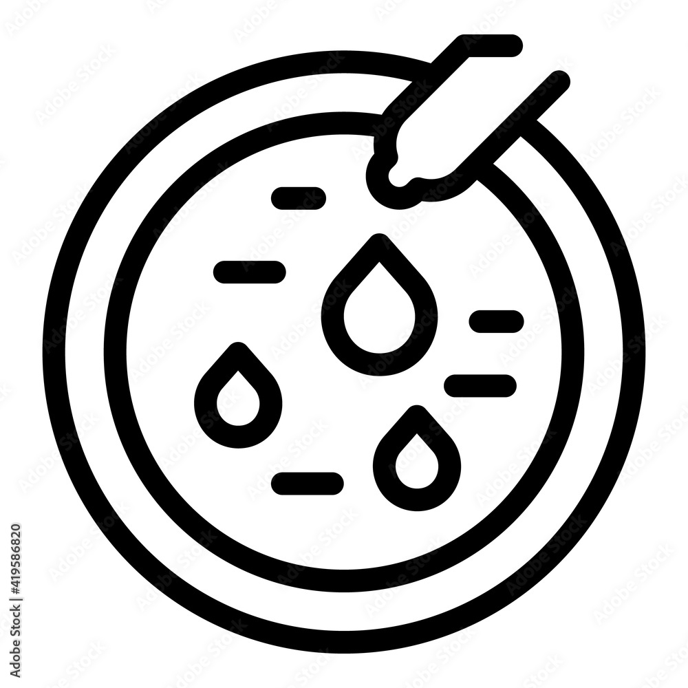 Poster scientist experiment icon. outline scientist experiment vector icon for web design isolated on white