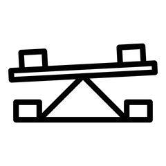 Perpetual motion balance icon. Outline Perpetual motion balance vector icon for web design isolated on white background