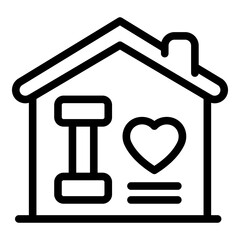 Quarantine sport icon. Outline quarantine sport vector icon for web design isolated on white background