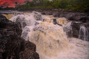 The rainbow river or five colors river is in Colombia one of the most beautiful nature places, is called Crystal Canyon