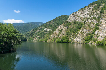 Fototapeta na wymiar Ladscape of Krichim Reservoir at Rhodopes Mountain, Bulgaria