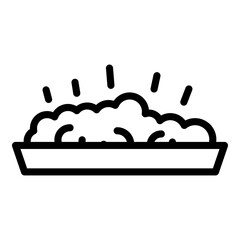 Wood waste icon. Outline wood waste vector icon for web design isolated on white background