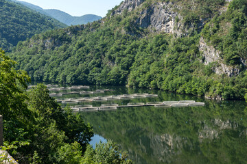 Fototapeta premium Ladscape of Krichim Reservoir at Rhodopes Mountain, Bulgaria