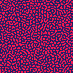 Vector seamless pattern. Abstract organic shapes texture. Monochrome tileable background with smooth natural maze. Trendy chaotic surface design.