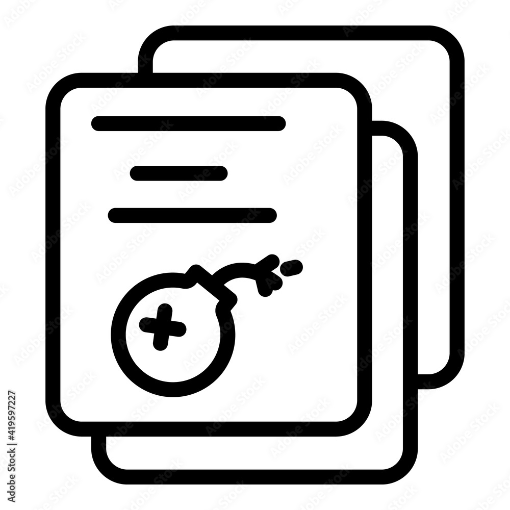 Poster malware files icon. outline malware files vector icon for web design isolated on white background