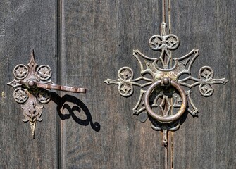 old door knocker at Rosenburg Castle
