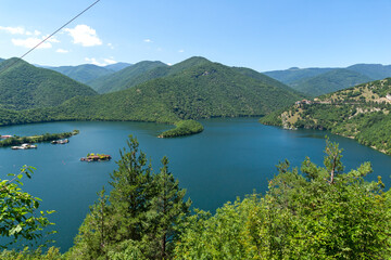 Fototapeta na wymiar Vacha (Antonivanovtsi) Reservoir, Rhodope Mountains, Bulgaria