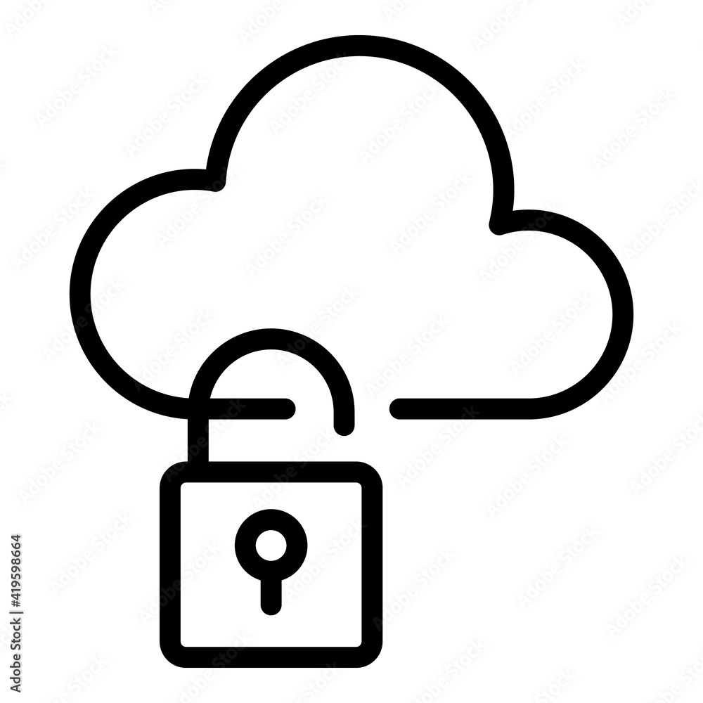 Poster software malware icon. outline software malware vector icon for web design isolated on white backgro
