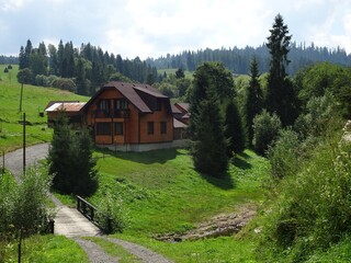 house in the mountains