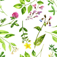 watercolor drawing floral background