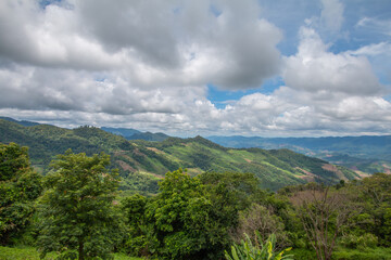 Obraz premium The beauty of the mountains along the Mekong River