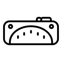 Nail lamp icon. Outline nail lamp vector icon for web design isolated on white background