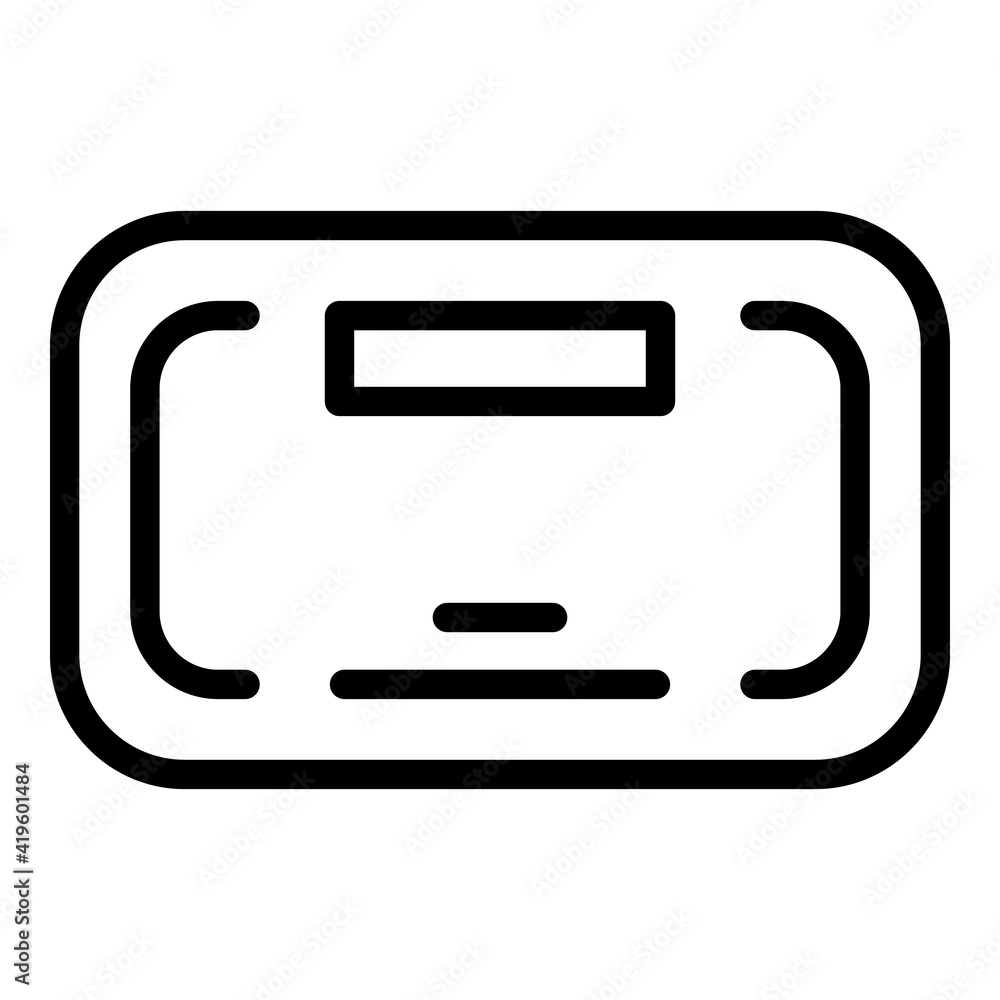 Poster nail device icon. outline nail device vector icon for web design isolated on white background
