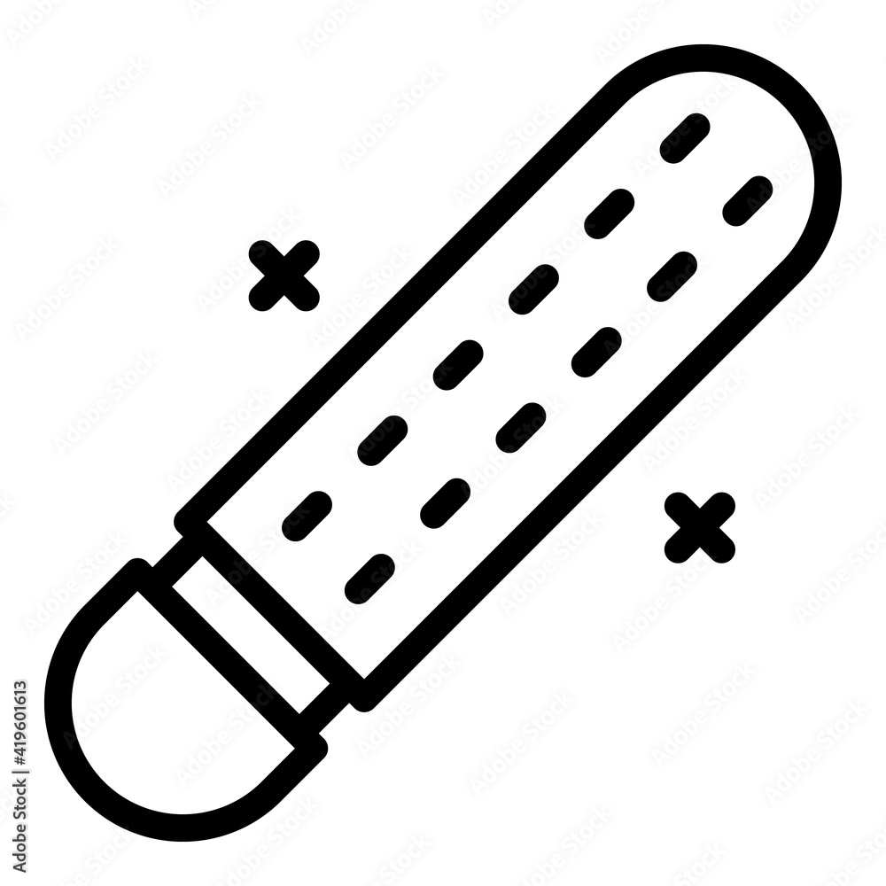 Poster manicure file icon. outline manicure file vector icon for web design isolated on white background