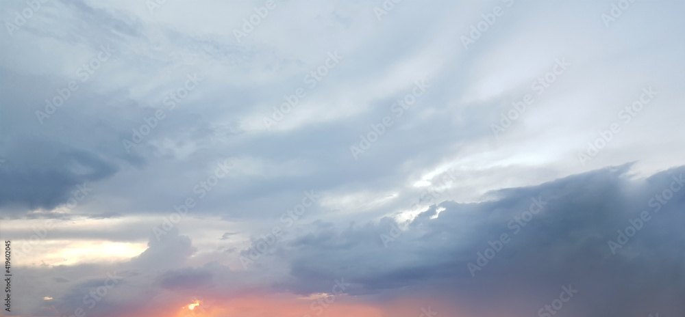 Wall mural Beautiful pastel colors sky background