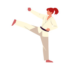 karate woman fighter