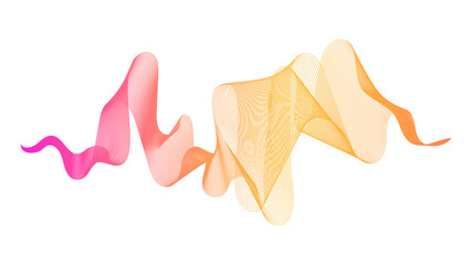 Obraz premium Abstract backdrop with colorful wave gradient lines