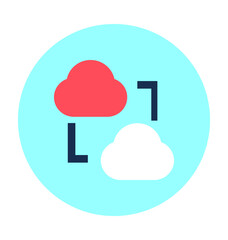 Cloud Sharing Vector Icon
