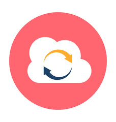 Cloud Sync Vector Icon