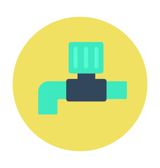 Tap Colored Vector Icon 