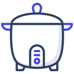 Icon of pressure cooker, outline design
