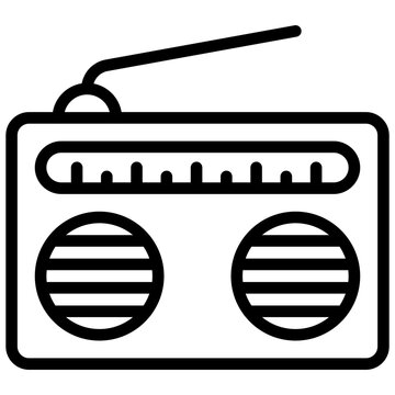 icon of radio, ar