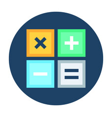 Obraz premium Mathematical Signs Vector Icon