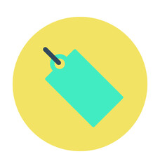 Shopping Tag Colored Vector Icon 