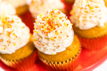 Pumpkin spice cupcake