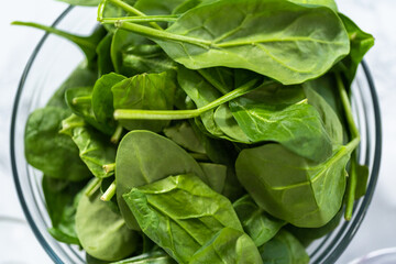 Spinach and ham frittata