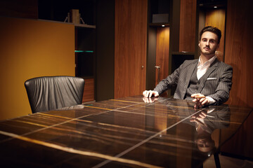 businessman with cigar