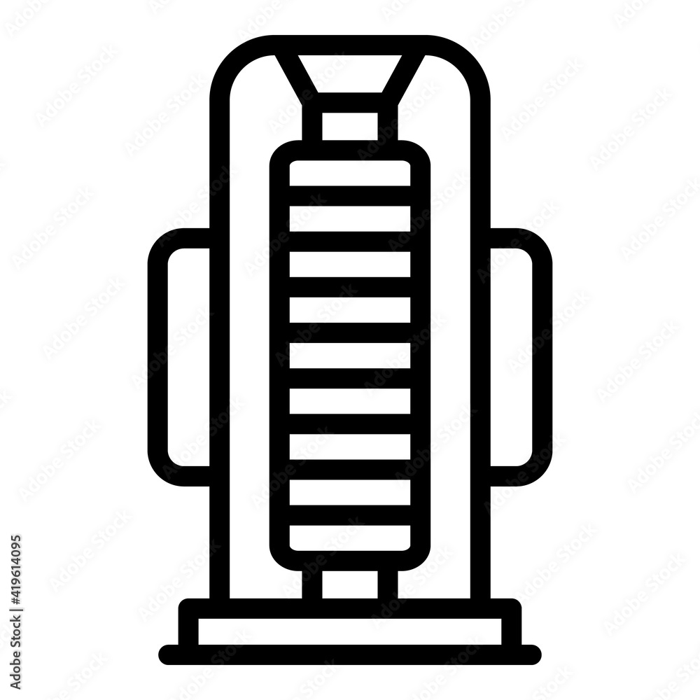 Poster uv light icon. outline uv light vector icon for web design isolated on white background