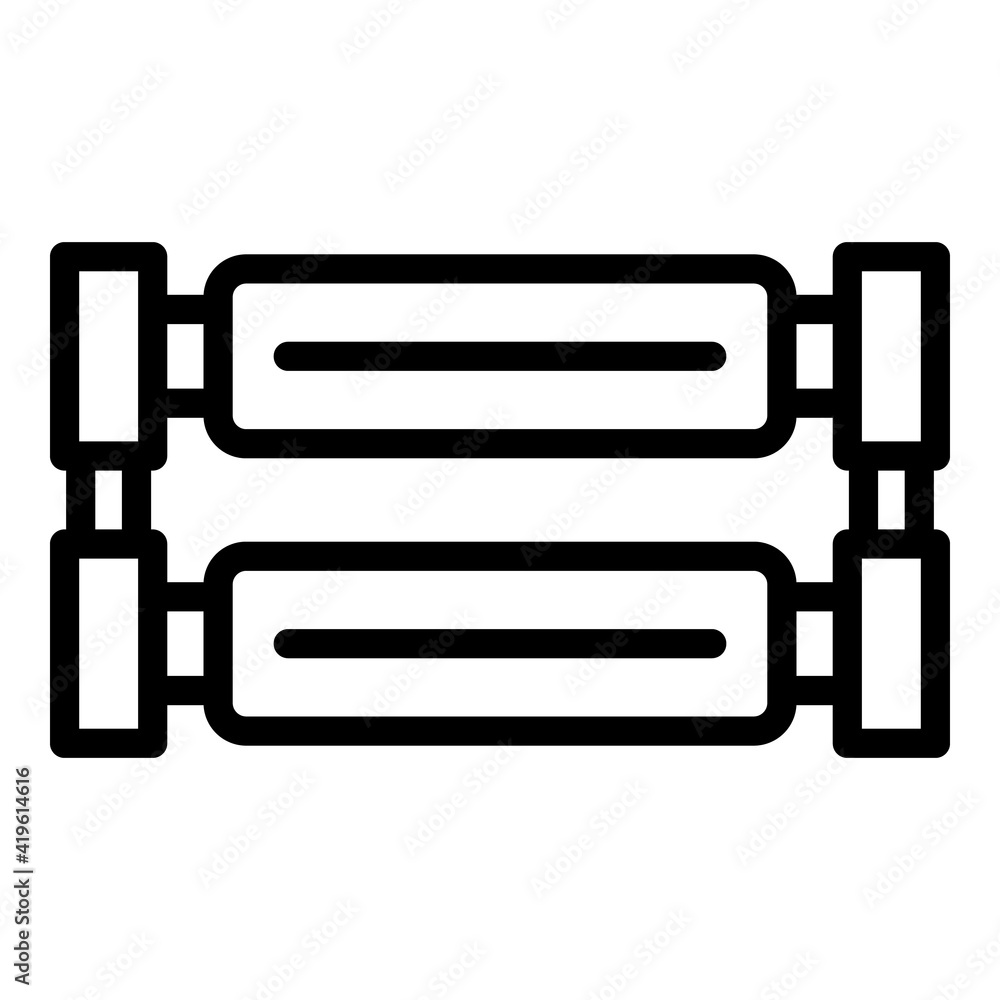 Poster uv glow lamp icon. outline uv glow lamp vector icon for web design isolated on white background