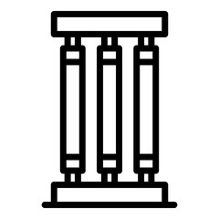 Antibacterial uv lamp icon. Outline antibacterial uv lamp vector icon for web design isolated on white background